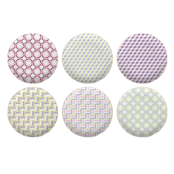Set of 6 Dessert Plates - Firenze