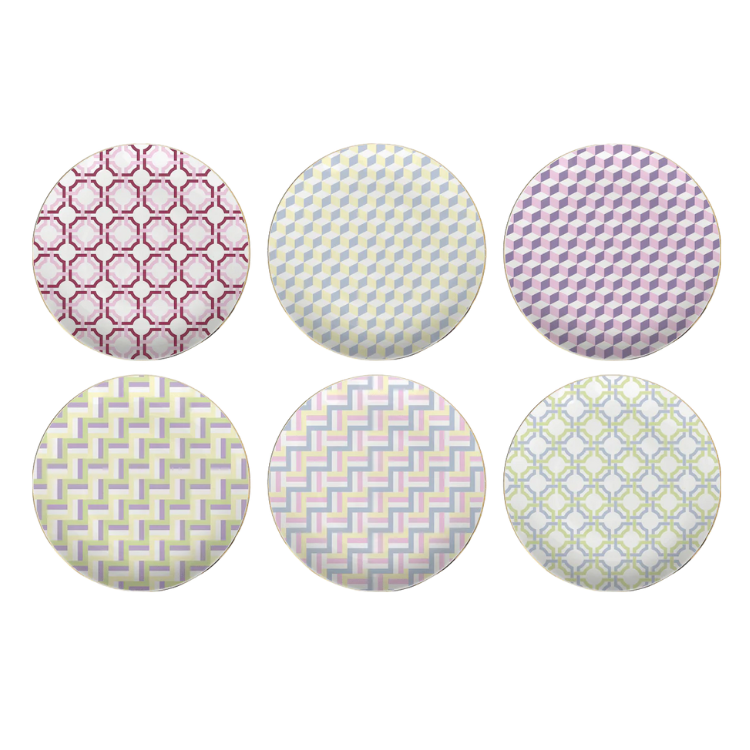 Set of 6 Dessert Plates - Firenze