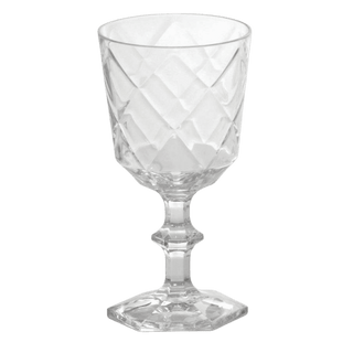 Set of 6 Clear Wine Glasses - Cheers