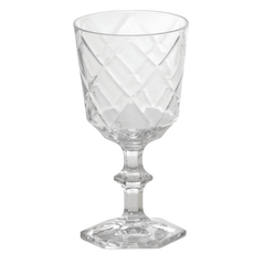 Set of 6 Clear Wine Glasses - Cheers