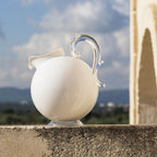 White Acrylic Pitcher - Aqua - Baci Milano