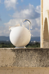 White Acrylic Pitcher - Aqua - Baci Milano
