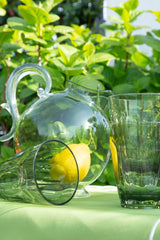 Green Acrylic Pitcher - Aqua - Baci Milano