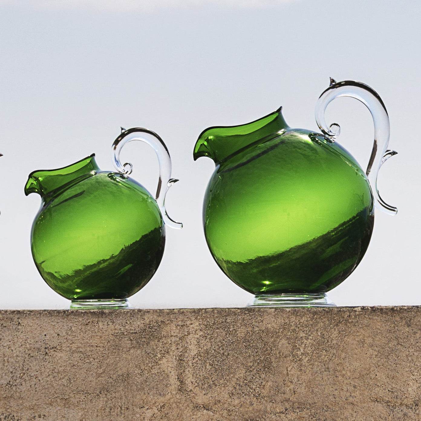 Green Acrylic Pitcher - Aqua - Baci Milano