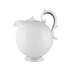 White Acrylic Pitcher - Aqua - Baci Milano