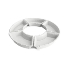 Set of 5 White Appetizer Plates - Joke - Baci Milano