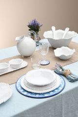 18-Piece Set | Joke Melamine in White - Baci Milano