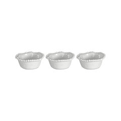 Set of 3 Melamine Bowls - White - Joke - Baci Milano