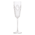 Set of 6 clear acrylic champagne flutes - shatterproof crystal-look - Baroque & Rock by Baci Milano