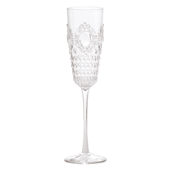 Set of 6 Champagne Flutes - Baroque & Rock