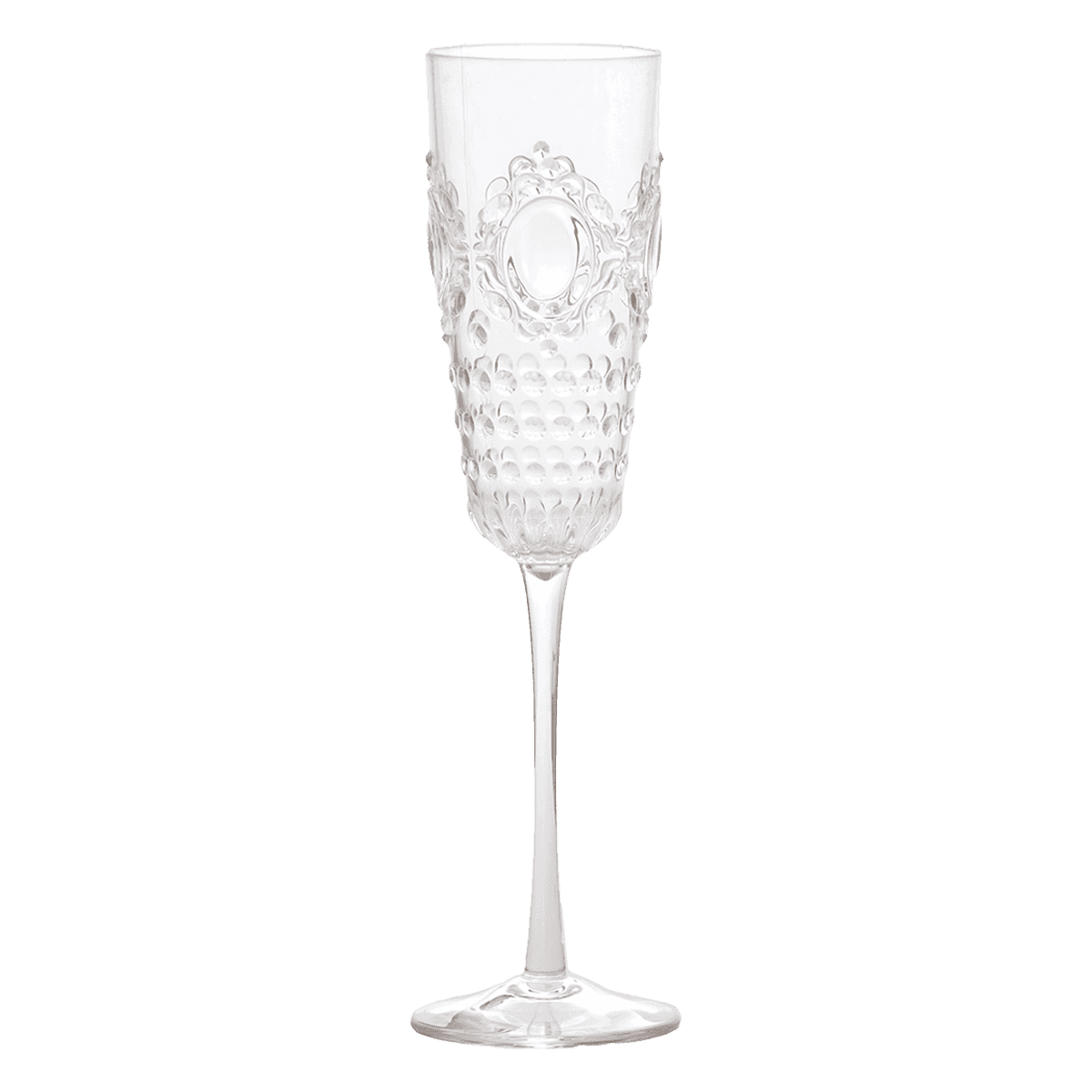 Set of 6 Champagne Flutes - Baroque & Rock - Baci Milano