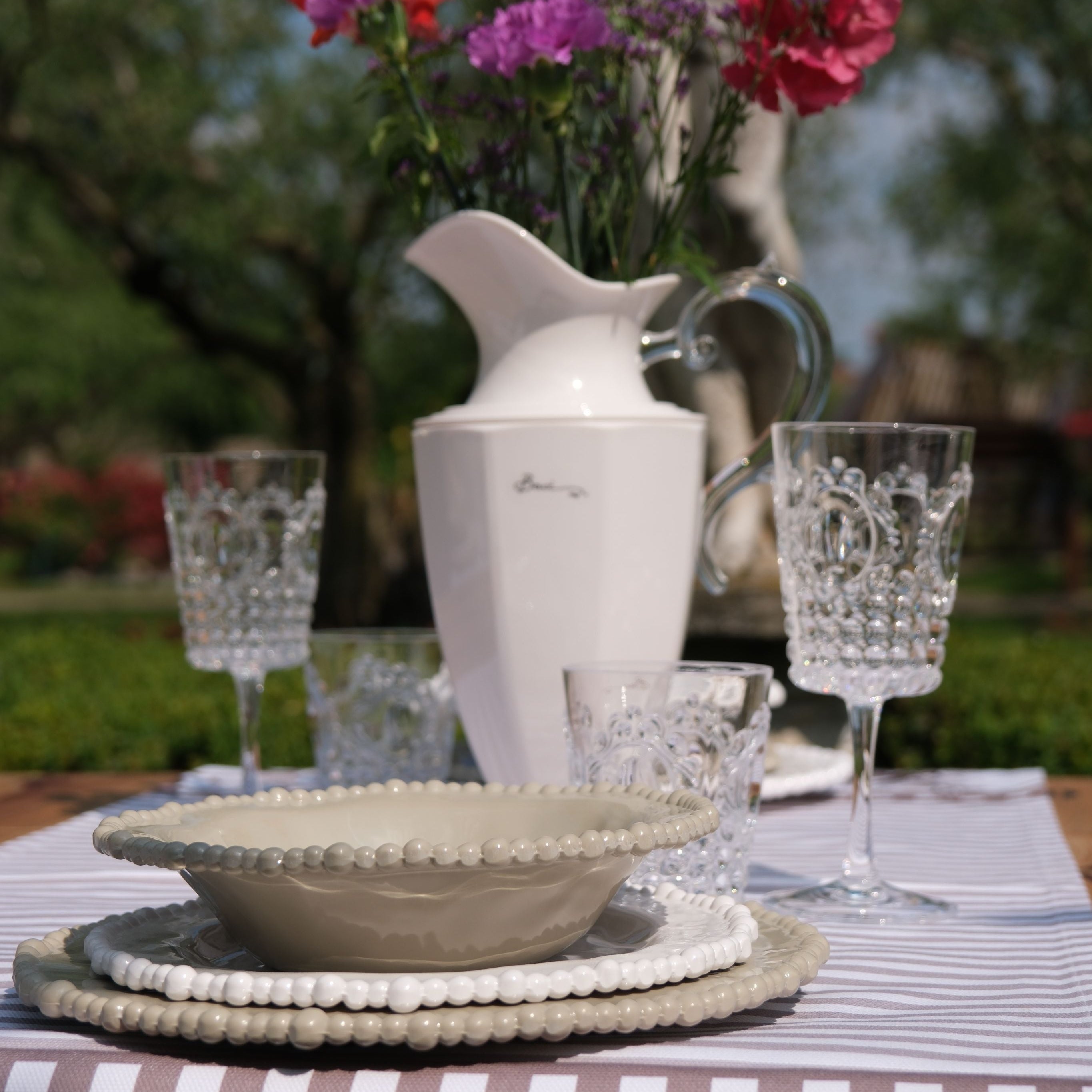 Set of 6 Water Glasses - Baroque & Rock