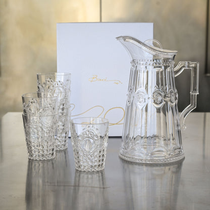 Set of 6 Water Glasses - Baroque & Rock