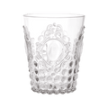 Set of 6 clear acrylic water glasses - shatterproof crystal-look - Baroque & Rock by Baci Milano