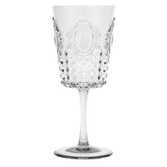 Set of 6 Clear Acrylic Wine Glasses - Baroque & Rock - Baci Milano