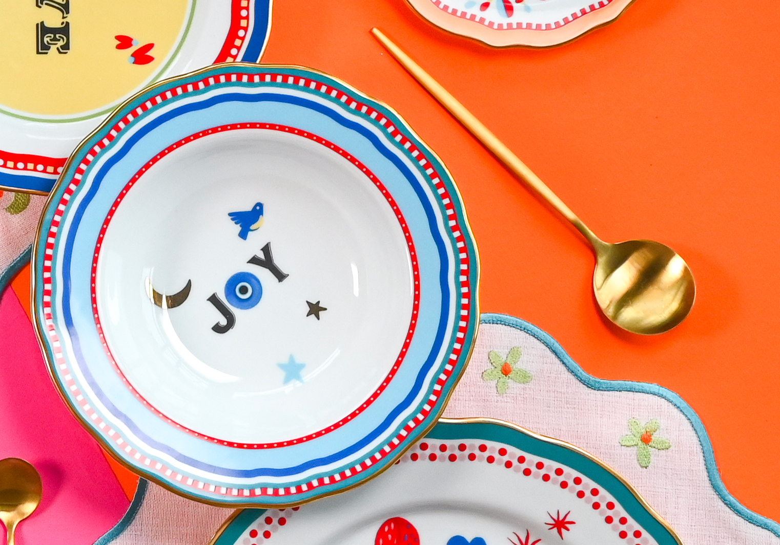 Porcelain Soup Bowl - Joy - Mamma Mia