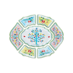 Set of 7 Appetizer Plates- Mamma Mia - Baci Milano