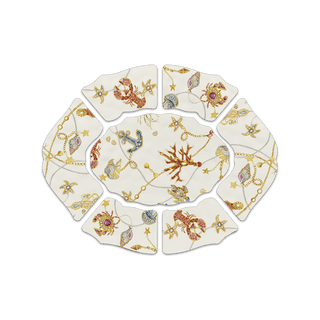 Set of 7 Appetizer Plates - Portofino