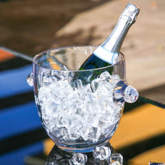 Clear Champagne Bucket - Crystal Touch - Baci Milano
