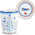 Porcelain Cup with Saucer/Lid - Tree of Life - Mamma Mia - Baci Milano