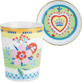 Porcelain Cup with Saucer/Lid - Flower - Mamma Mia - Baci Milano