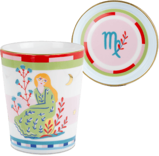 Cup with Lid/Saucer - Virgo - Zodiac Vibe