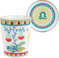 Cup with Lid/Saucer - Libra - Zodiac Vibe - Baci Milano