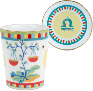 Cup with Lid/Saucer - Libra - Zodiac Vibe
