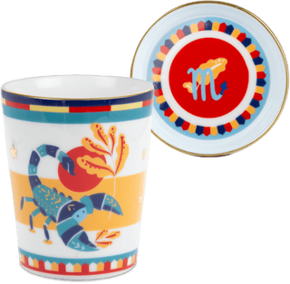 Cup with Lid/Saucer - Scorpio - Zodiac Vibe