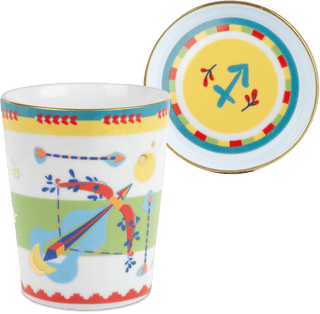 Cup with Lid/Saucer - Sagittarius - Zodiac Vibe