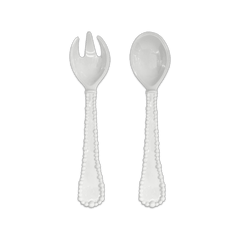 White Salad Servers - Joke - Baci Milano