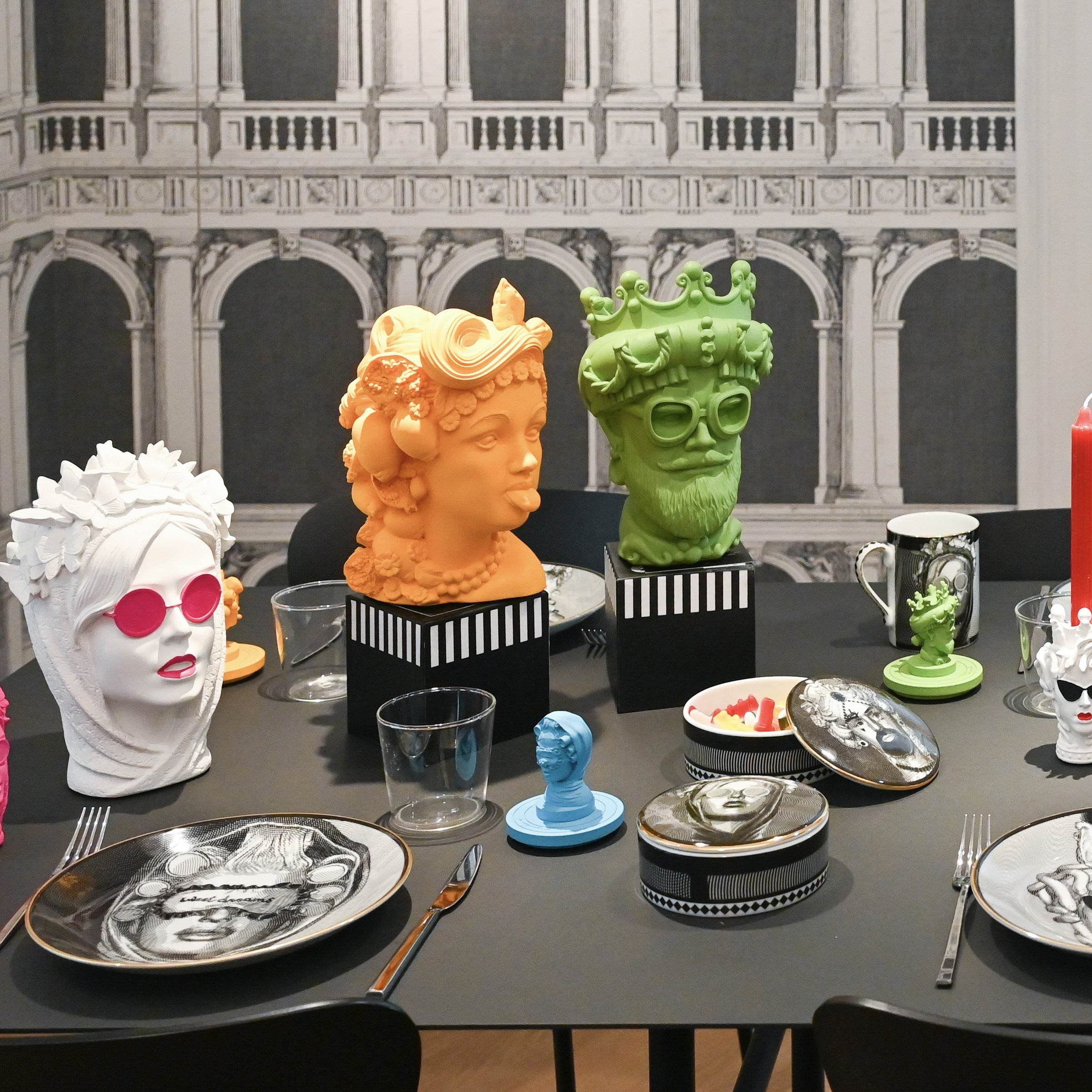 Porcelain Round Box - L'Irreverente - Sagrada Familia - Baci Milano