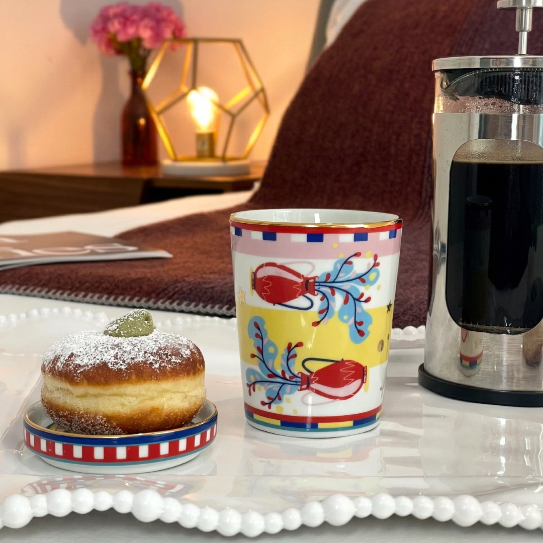 Cup with Lid/Saucer - Aquarius - Zodiac Vibe