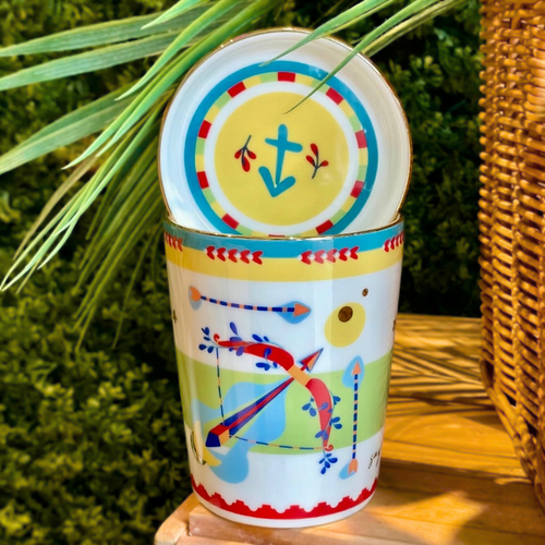 Cup with Lid/Saucer - Sagittarius - Zodiac Vibe