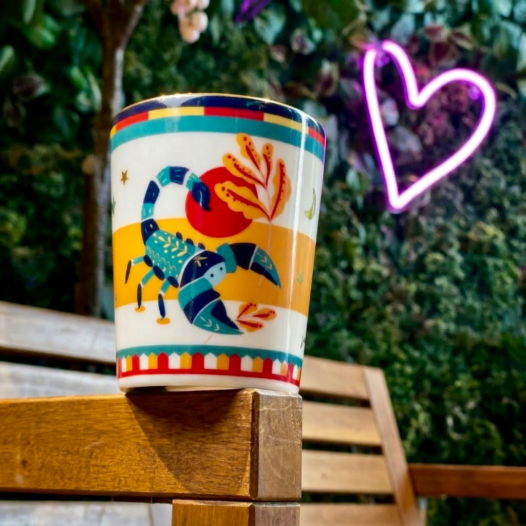 Cup with Lid/Saucer - Scorpio - Zodiac Vibe