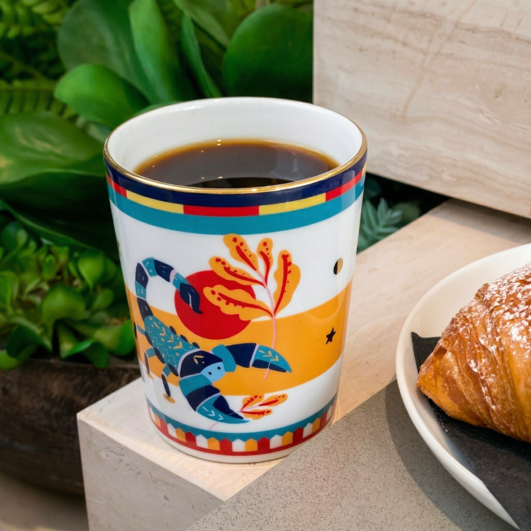 Cup with Lid/Saucer - Scorpio - Zodiac Vibe