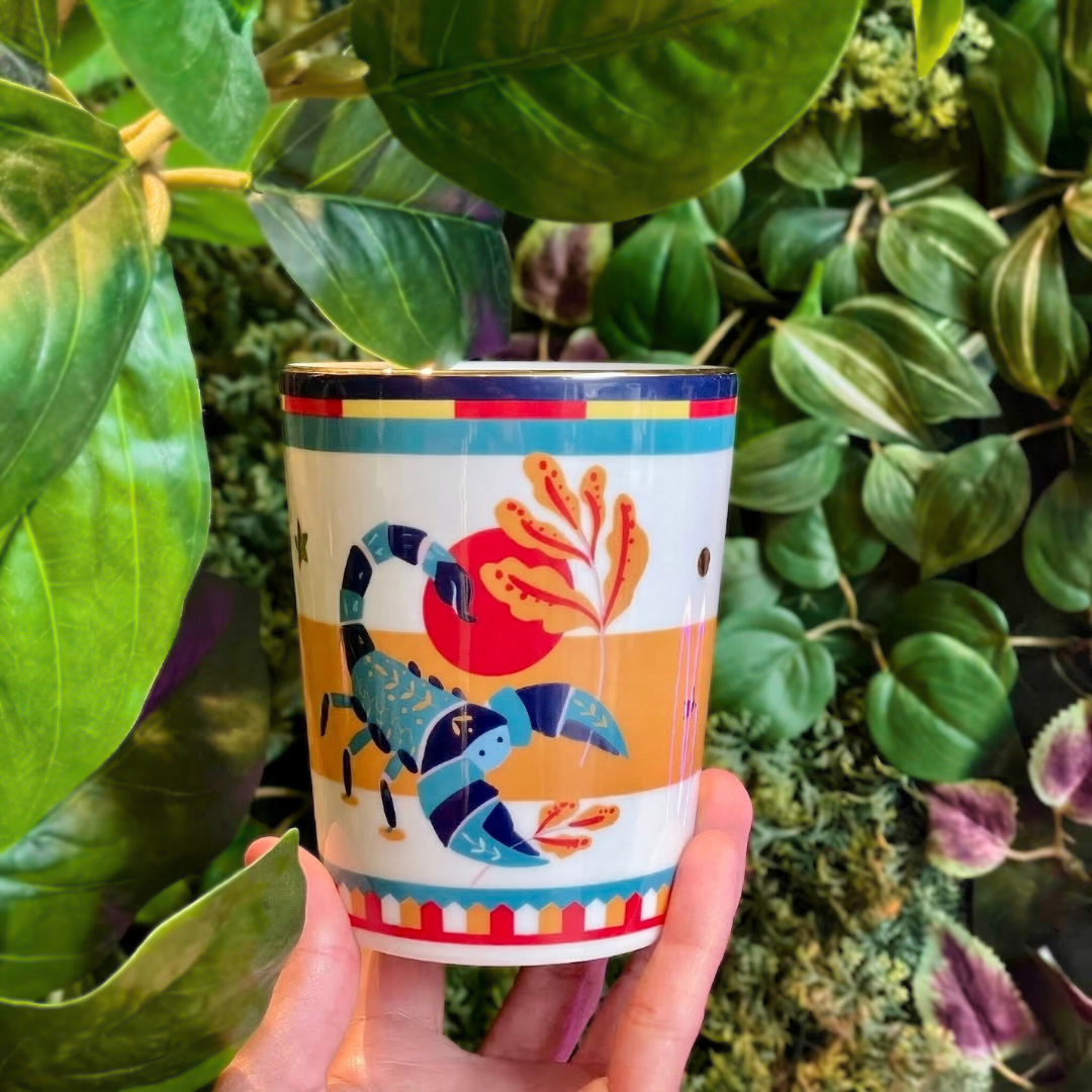 Cup with Lid/Saucer - Scorpio - Zodiac Vibe