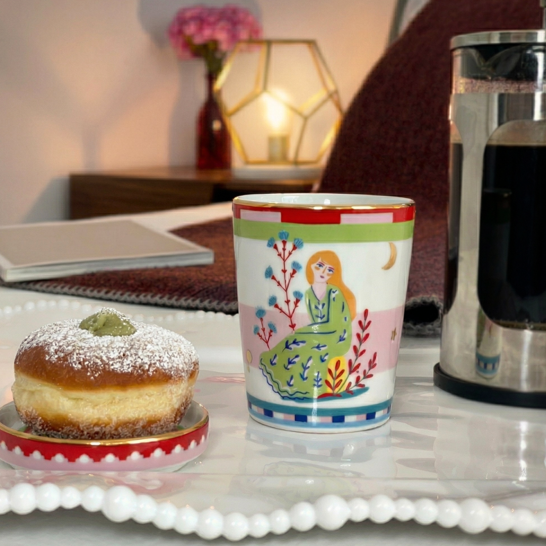 Cup with Lid/Saucer - Virgo - Zodiac Vibe
