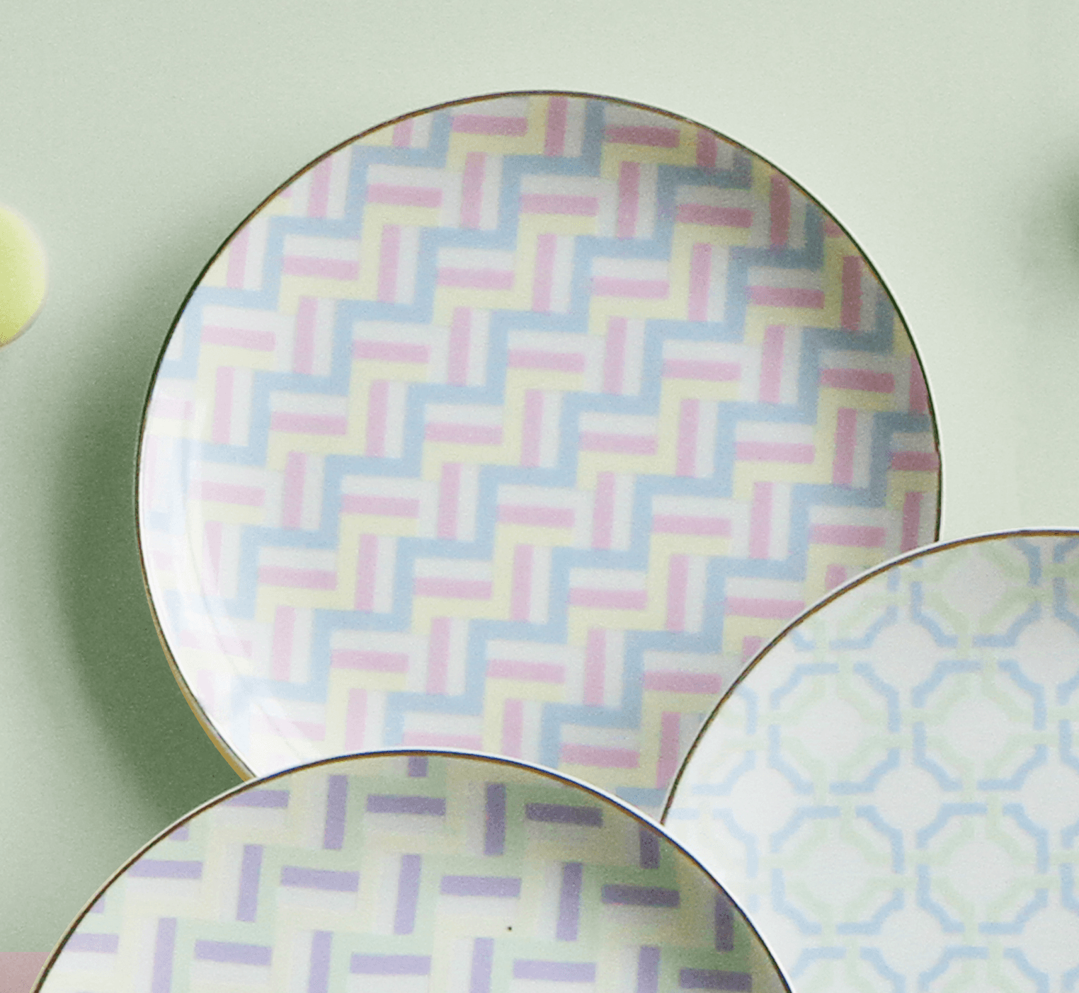 Set of 6 Dessert Plates - Firenze - Baci Milano