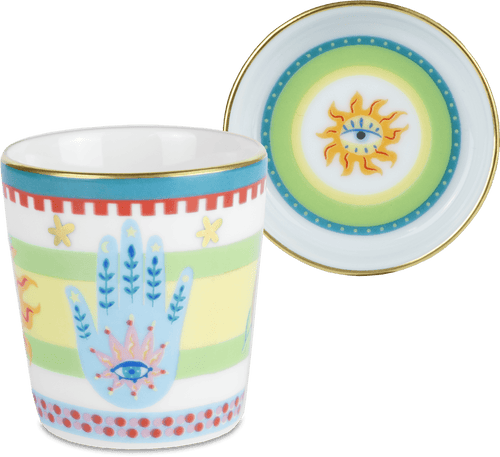 Mix-&-Match 6 Espresso Cup Set - Mamma Mia - Baci Milano