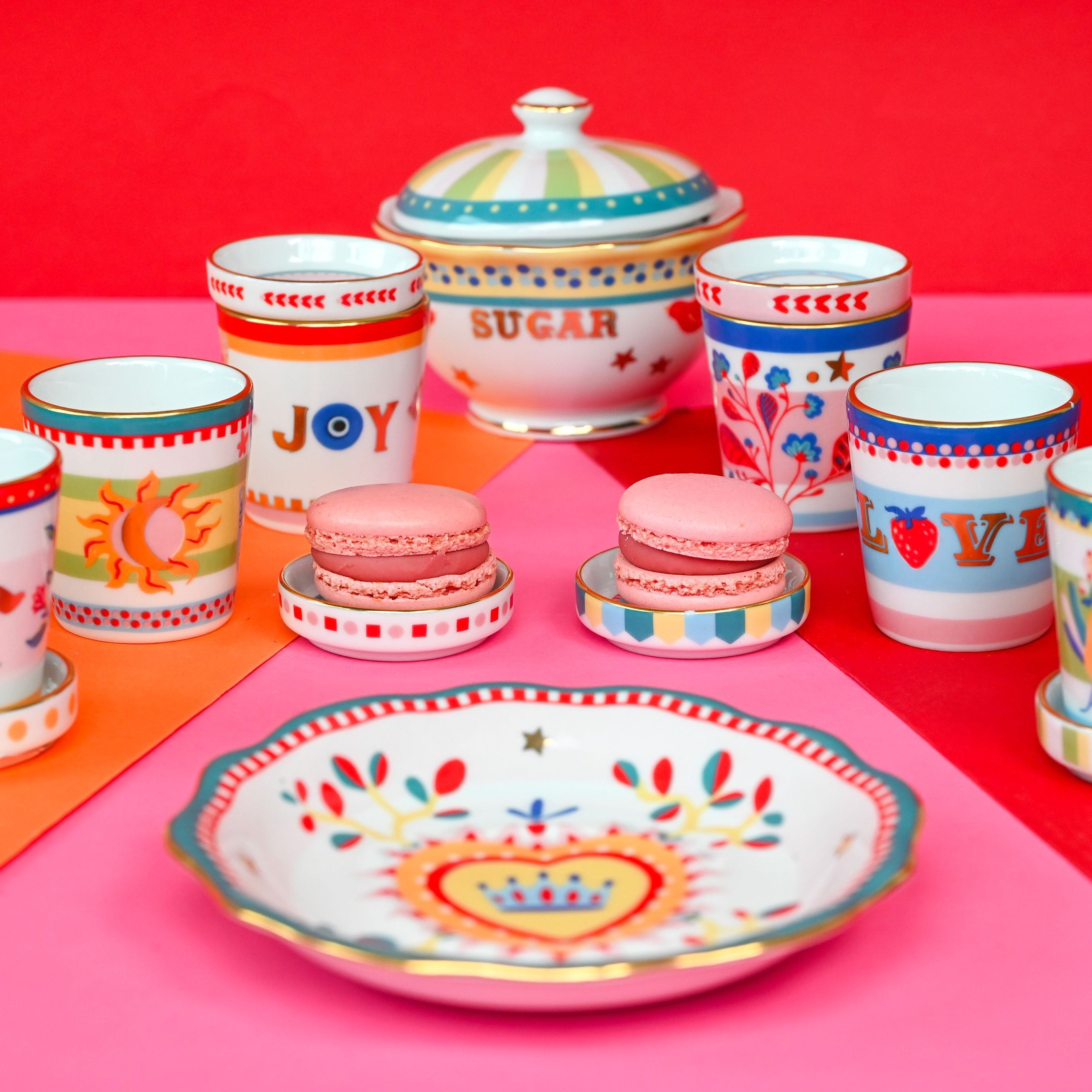 Porcelain Sugar Bowl - Mamma Mia