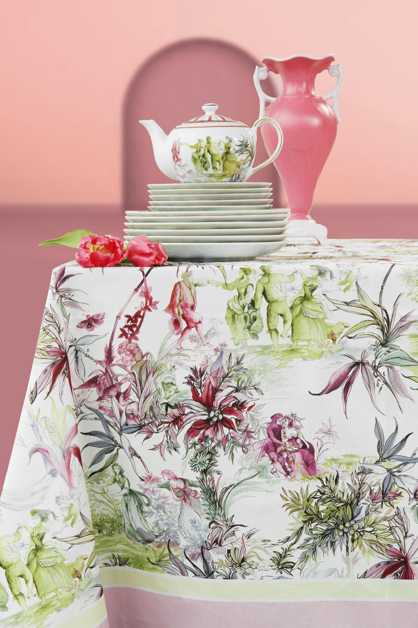 Square Stain-Resistant Tablecloth - Firenze