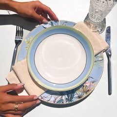 Firenze Italian Soup Bowl - Baci Milano - Porcelaine - Blue