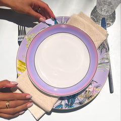 Firenze Italian Soup Bowl - Baci Milano - Porcelaine - Lavendar