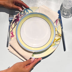 Firenze Italian Soup Bowl - Baci Milano - Porcelaine - Yellow