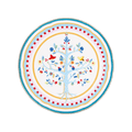 Porcelain Serving Plate - Tree of Life - Mamma Mia - Baci Milano