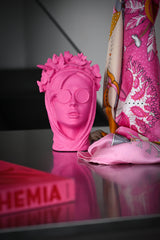 Head Statue - La Stylosa in Pink - Sagrada Familia - Baci Milano