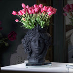Head Statue Couple - Black 38 cm — Teste Matte collection by Baci Milano