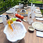 Set of 5 White Appetizer Plates — Joke collection by Baci Milano