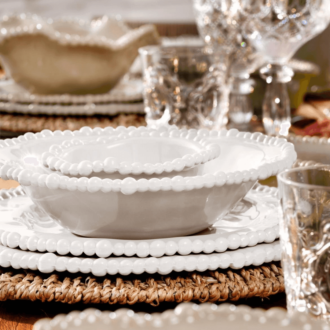 Baci Milano: White Melamine Dinnerware Set Tableware